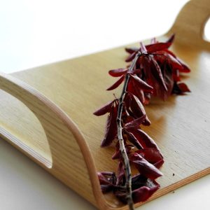 Plateau en bois moulé