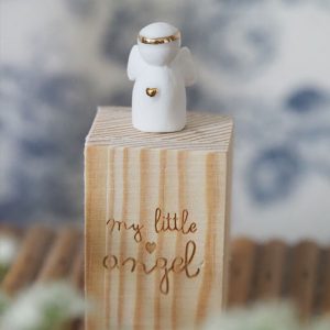 Mini Ange auréolé en porcelaine – My little Angel