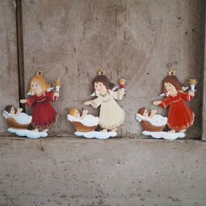 Petite suspension ange gardien – étain