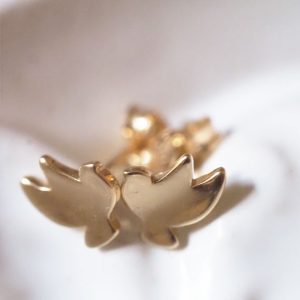 Puces d’oreilles Colombe | Or 18 carats