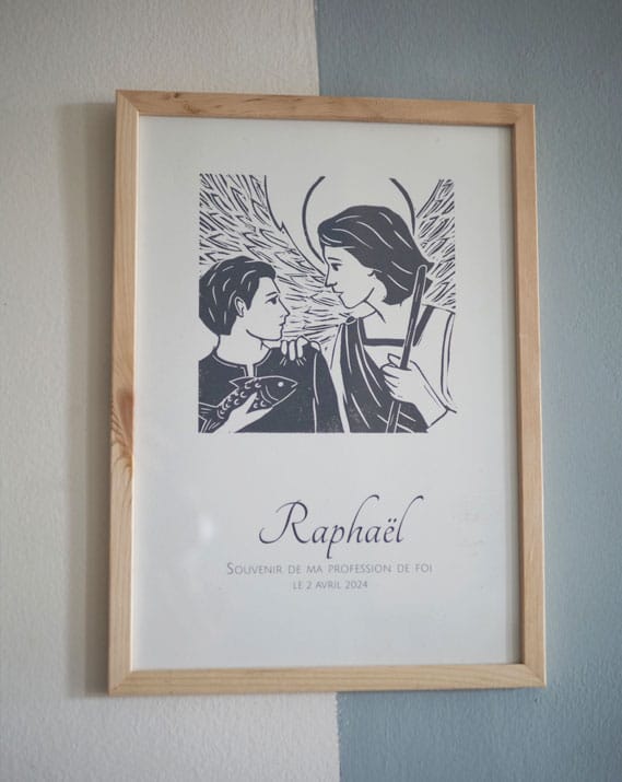 Sainte affiche personnalisable | Catho Rétro X Des Saints Gravés – Image 4