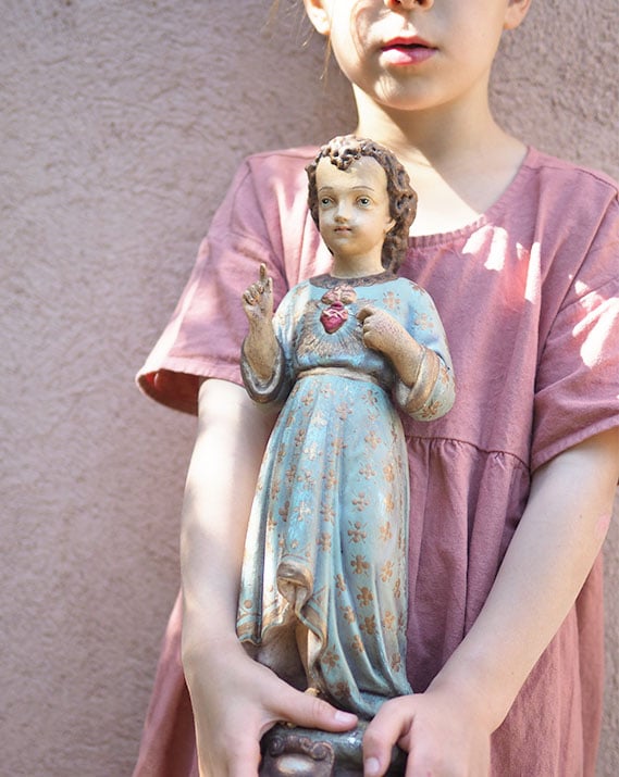 Statue vintage de l’Enfant Jésus