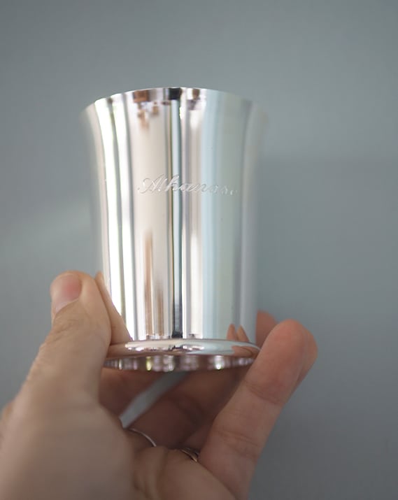 Timbale “Jonc” métal argenté – Catho Rétro X Ercuis – Image 3