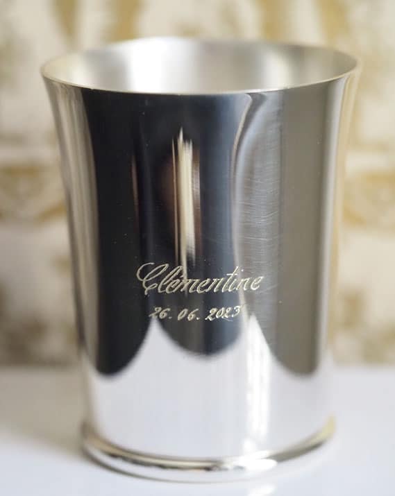 Timbale “Jonc” métal argenté – Catho Rétro X Ercuis – Image 2