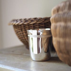 Timbale Perles métal argenté