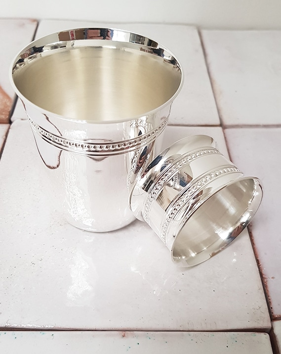 Timbale Perles métal argenté – Image 5